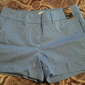 Pin striped shorts